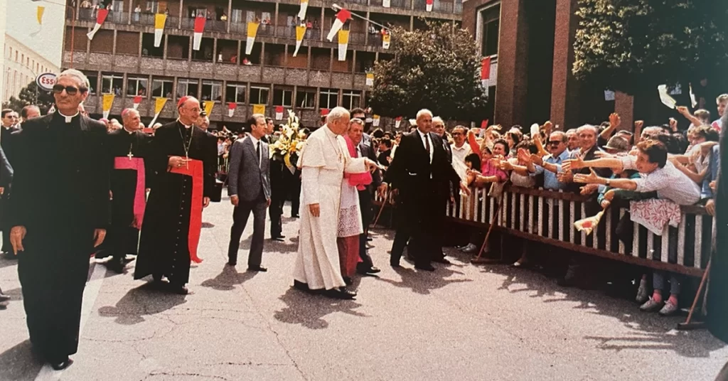 Valerio Melandri e Giovanni Paolo II